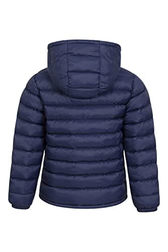 Mountain Warehouse Seasons Kids Padded Puffer Jacket - Boys & Girls Navy Kids 7-8 Yrs (116-128 cm) — view 4