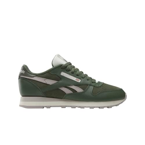 Reebok Unisex Classic Leather Sneaker, Breakaway Green/Breakaway Green/Hazy Grey, 12.5 Women/ 11 Men