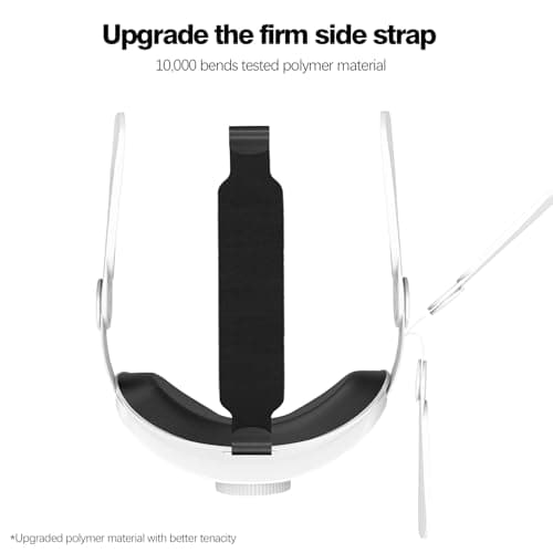 VZNEK Head Strap Compatible with Oculus Quest 2,Meta Quest 2 Accessories Adjustable Elite Strap Replacement for Enhanced Comfort Support and Gaming Immersion in VR (Without Battery) — view 5