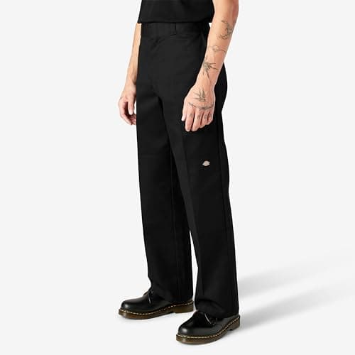 Dickies Men's Loose Fit Double Knee Twill Work Pant, Black, 38W x 36L — view 5