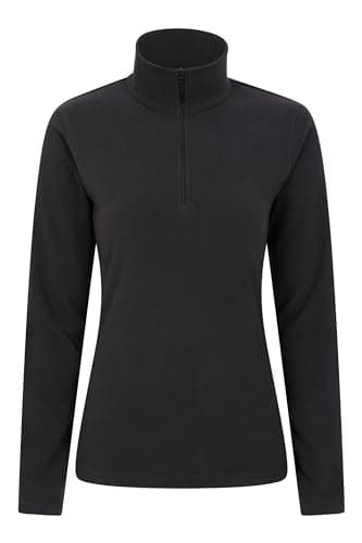 Mountain Warehouse Camber Half Zip Women's Fleece - Lightweight Black (Plain) Small — view 5