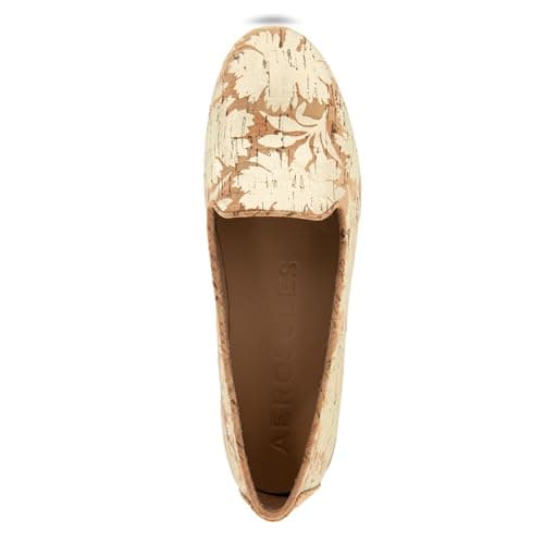 Aerosoles Women's Betunia Loafer, Natural Cork/Gold Floral, 6.5M — view 5
