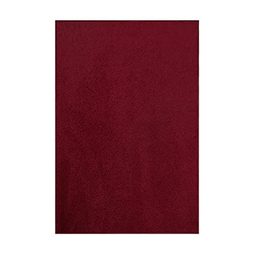 Ambiant Pet Friendly Solid Color Area Rugs Burgundy - 1.5' x 2.25' (18''x27'') Rectangle Mat, Indoor, Perfect for Living Room, Bedroom, Dining Room, Entryway, Doorway, Pet & Kids Friendly Rug — view 2