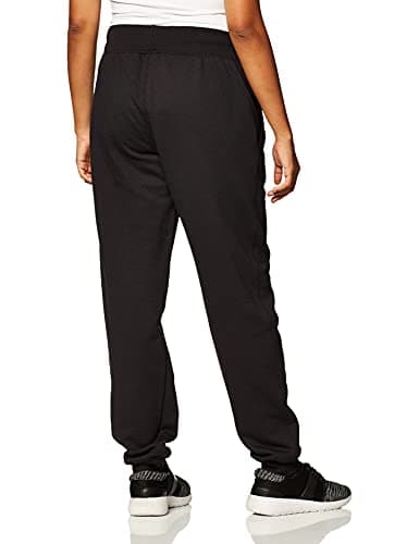 Champion Women's Powerblend Joggers, Script Logo, Black-Y07459, X-Small