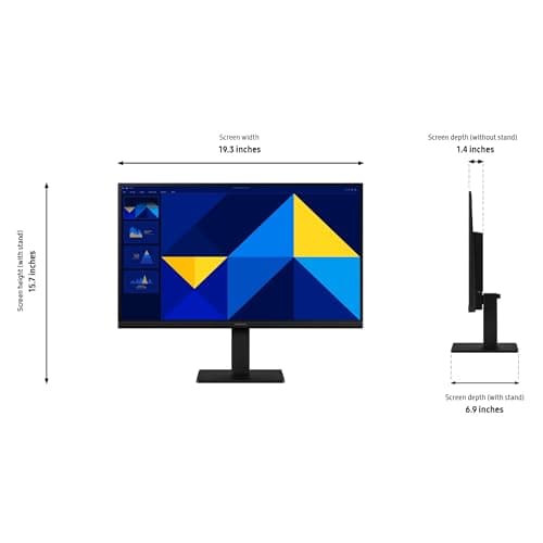 Samsung 22" (S30GD) Essential Monitor with IPS Panel and Tilt Only Stand, 100Hz Refresh Rate, Ergonomic Design, Advanced Eye Care, Game Mode, LS22D304GANXZA — view 6
