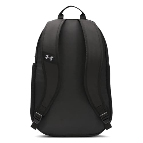 Under Armour Unisex Hustle Sport 6.0 Backpack, (001) Black/Black/Metallic Silver, One Size Fits Most