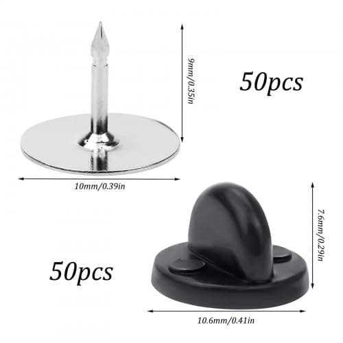 50 Pares Broche de Goma para Insignia, Pasadores de Goma para Solapa, Embrague de Mariposa con Pasador de Seguridad, para Broches, Solapas, Sombreros, Uniformes, Insignias, Alfileres de Corbata — view 2