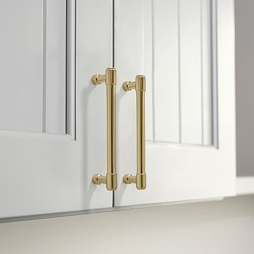 khtumeware 10-Pack 5 Inch(128mm) Champagne Bronze Cabinet Handles Warm Brass Cabinet Pulls Gold Kitchen Cabinet Hardware for Cupboard Drawer Pulls Dresser Handle Cabinet pulls. — view 3