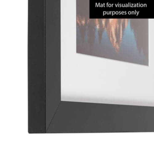 ArtToFrames 14x20 inch Satin Black Picture Frame, 2WOMFRBW26079-14x20 — view 4