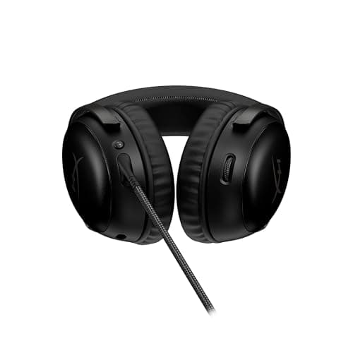 HyperX Cloud III – Wired Gaming Headset, PC, PS5, Xbox Series X|S, Angled 53mm Drivers, DTS Spatial Audio, Memory Foam, Durable Frame, Ultra-Clear 10mm Mic, USB-C, USB-A, 3.5mm – Black — view 2