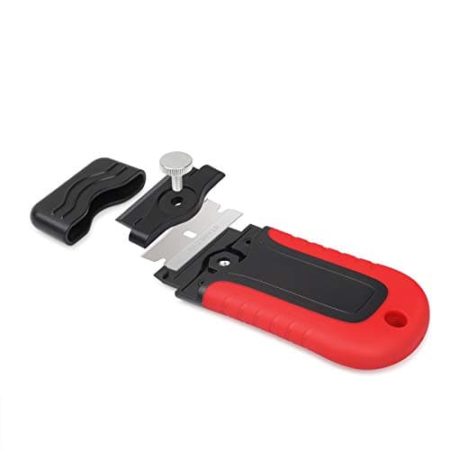 Gomake Razor Blade Scraper Tool with Blade Storage Container, Glass Cooktop Stove Scraper with 10PCS Stainless Steel Blades for Glass Clean,Paint,Old Label,Decal Sticker,Adhesive Remover — view 4