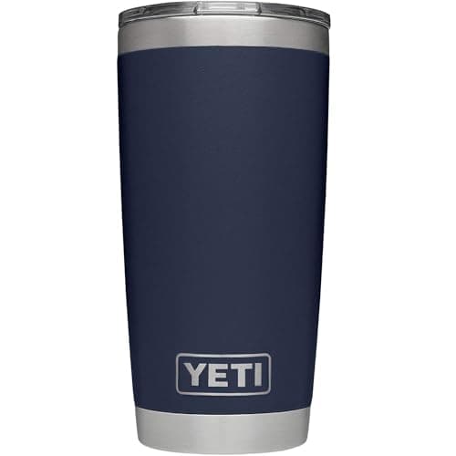 YETI Rambler 20 oz Tumbler, Stainless Steel, Vacuum Insulated with MagSlider Lid, Navy