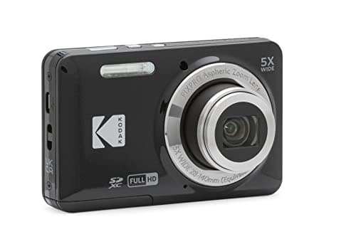 Kodak PIXPRO FZ55-BK 16MP CMOS Sensor Digital Camera 5X Optical Zoom 28mm Wide Angle 1080P Full HD Video 2.7" LCD Vlogging Camera (Black) — view 3
