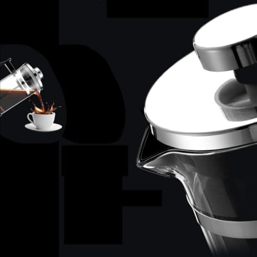 INOOMP 600ml Stainless Steel Manual Coffee Press Pot with Double-layer Heat Resistant Design, Multi-function Coffee Infuser and Easy to Wash Filter Teapot for Home Brewing — view 2