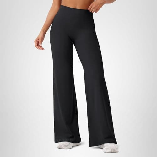 YEOREO Workout Leggings Womens No Front Seam Straight Leggings 31.5" High Waist Buttery Eddiy Gym Yoga Pants Black M — view 8