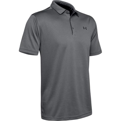 UNDER ARMOUR mens Tech Golf Polo ,(782) Rise / Pitch Gray / Pitch Gray,Large