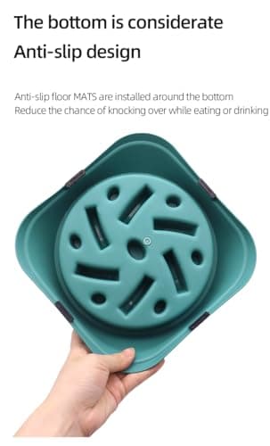 Slow Feeder Bowl for Dogs - Anti-Choking Dog Food Bowl with Maze Design, Non-Slip Base, Teach Healthy Eating Habits from Day One, Food Grade PP, 2 Cup Capacity for Small Medium Dogs — view 3