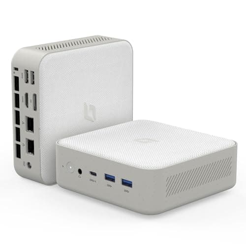 CyberGeek Mini PC AMD Ryzen 7 5700u (8C/16T,up to 4.3 GHz), Mini Computers 32GB DDR4 RAM 1TB PCIe SSD, Mini Gaming Desktop Supports 4K@60Hz/Triple Display/WiFi/BT5.0/HDMI+DP/VESA Office/Home/School