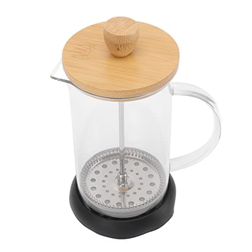 Rengue Glass French Press Stainless Steel Coffee Maker with Accent Filter for Home Office Camping (600ML Cover) — view 7