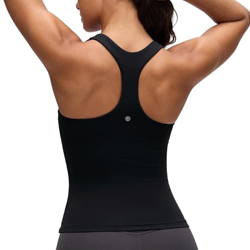 CRZ YOGA Butterluxe Racerback Tank Tops Black Medium