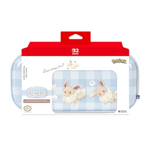 Hori Vault Case (Eevee Cottage Core) for Nintendo Switch 2 - Hard Shell Case for Switch 2 - Officially Licensed by Nintendo and The Pokemon Company International