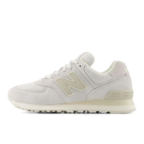 New Balance Women's 574 V2 Sneaker, Grey/Calcium, 85 B