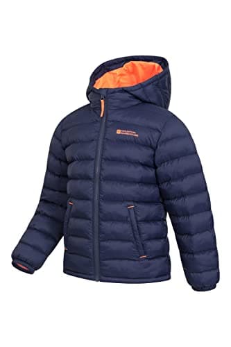 Mountain Warehouse Seasons Kids Padded Puffer Jacket - Boys & Girls Navy Kids 7-8 Yrs (116-128 cm) — view 5