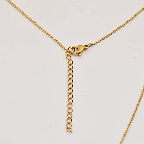 HUAN XUN Isabella Necklace for Women Stainless Steel Gold Heart Pendant — view 4