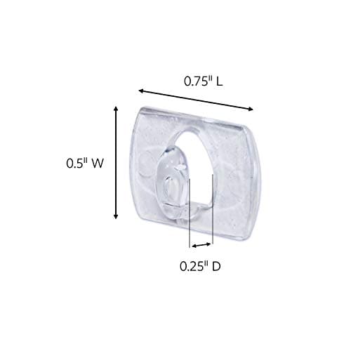 Command Decorating Clips, Mini, Clear, 20 Clips 24 Mini Strips, 17026CLR-C — view 2