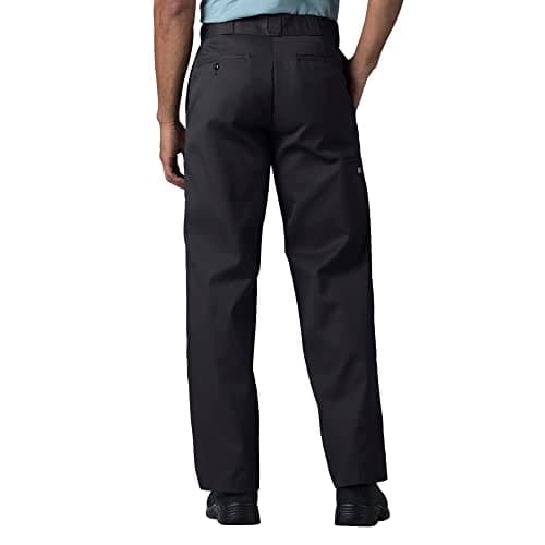 Dickies Men's Loose Fit Double Knee Twill Work Pant, Black, 38W x 36L — view 3