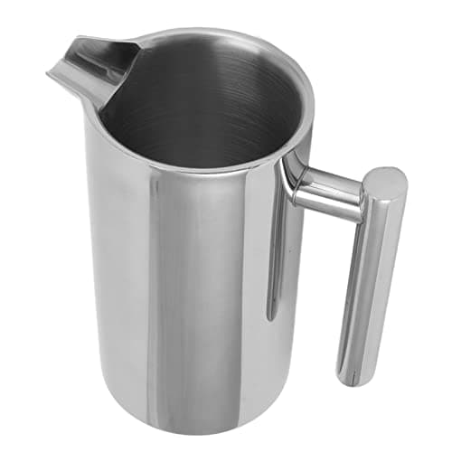 SIXRUN 304 Stainless Steel French Press Coffee Maker 34oz Large Capacity Insulated Double Wall with Filter Screen for Hot Tea and Cold Brew (800ml) — view 7