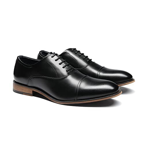 Bruno Marc Men's Lace Up Soft Cap-Toe Formal Dress Shoes,Size 11,Black,Louis_2 — view 4