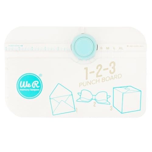 We R Memory Keepers 123 Punch Board, Create Custom Envelopes, Boxes, and Bows, All-in-on Punch Board, Use with Cardstock or Favorite Paper, Gift Boxes, Birthdays, Holidays, Wedding Showers, Parties