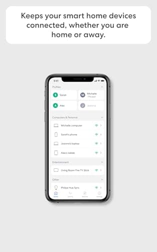 Amazon eero 6+ mesh wifi system - Supports internet plans up to a Gigabit, Coverage up to 4,500 sq. ft., Connect 75+ devices, 3-pack — view 3