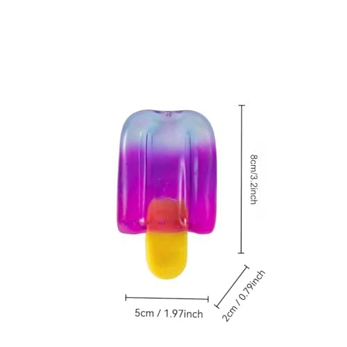 Ice Cream Squishy Toy, Summer Sensory Stress Relief Squeeze Squishy, Popsicle Squishy for Easter Basket Stuffers, Party Favors, Anxiety Relief Everyone, Birthday Gift — view 6