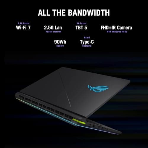 ASUS ROG Strix G18 (2025) Gaming Laptop, 18” ROG Nebula 16:10 2.5K 240Hz/3ms, NVIDIA GeForce RTX 5070Ti, Intel Core U9 HX, 32GB, 1TB, G815LR-AS96-CA — view 4
