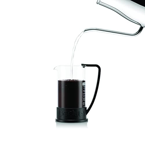 Bodum 12oz Brazil French Press Coffee Maker, High-Heat Borosilicate Glass, Black - Made in Portugal — view 3