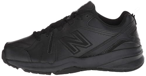New Balance Women's 608 V5 Casual Comfort Cross Trainer, Black/Black, 5 W
