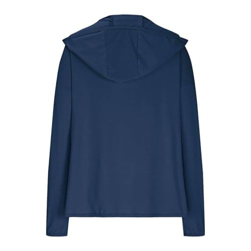 Womens Sun Shirts Full Zip UPF 50+ Sun Protection Hoodie Jacket Lightweight Quick Dry Long Sleeve Hiking Gym Jacket — view 4