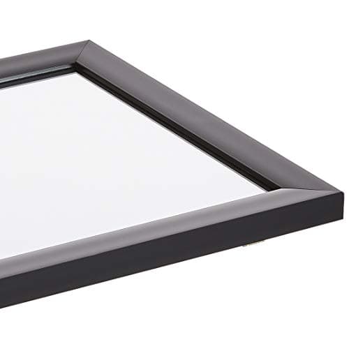 Amazon Basics Rectangular Wall Mirror 16" x 20" - Standard Trim, Black — view 3