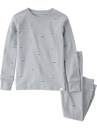 Little Planet by Carter's Neutral 2-piece Pajamas Made with Organic Cotton, Sail Away, 5T