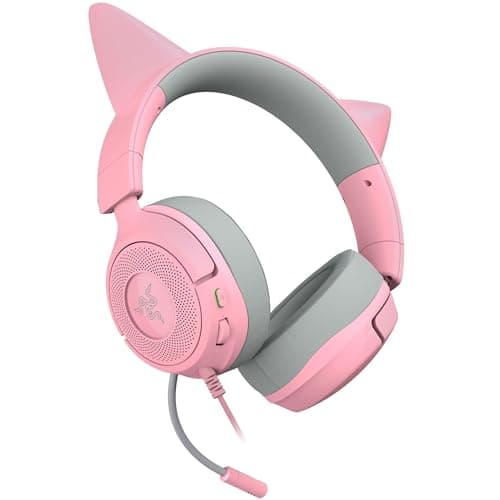 Razer Kraken Kitty V3 X Wired Gaming Headset, Kitty Ears, Pink — view 7