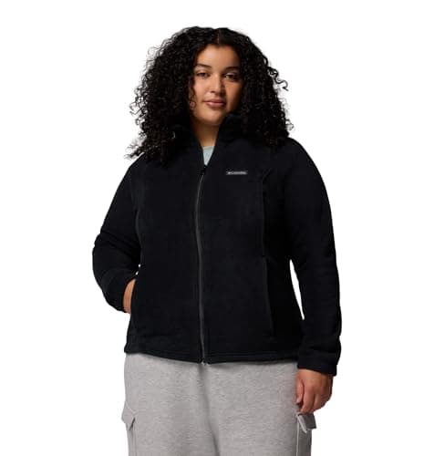 Columbia Womens Benton Springs Full Zip Fleece Jacket, Black, Medium — view 5