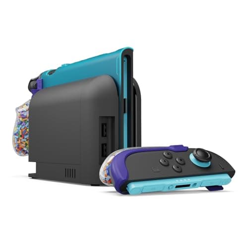 Savage Raven by Skull & Co. FissionGrip: Dockable Split Protective Case for Nintendo Switch 2 (2025), Slim PC Shell with Detachable Grip Cover - Color Block Limited Edition — view 3