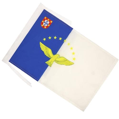 AZ FLAG Azores Flag 18'' x 12'' cords - Portugal - Azorean SMALL flags 30 x 45cm - Banner 18x12 in