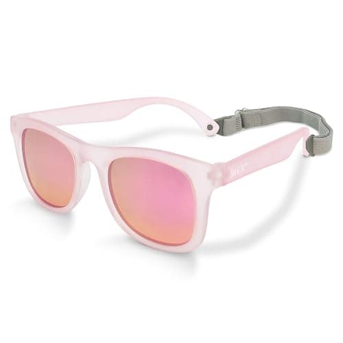 JAN & JUL Toddler Girl Sunglasses, UV400 and Flexible (M: 2-6 Years, Frosty Lavender Aurora)
