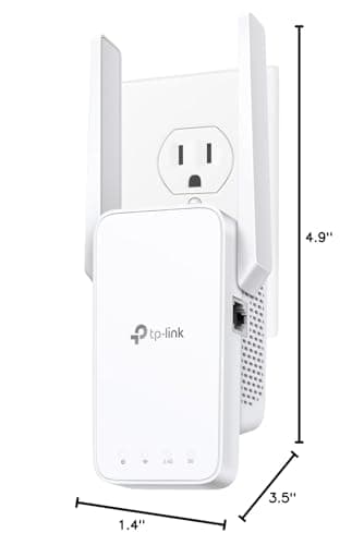 TP-Link AC1200 WiFi Extender - 1.2Gbps Home Signal Booster, Dual Band 5GHz/2.4GHz, Up to 1600 Sq.ft and 32 Devices, EasyMesh Compatible, One Ethernet Port (RE315) — view 6