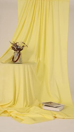 Kate 6ft×9ft Solid Light Yellow Microfiber Backdrop for Photography Studio, Children and Headshots, Includes Only a Backdrop — view 5
