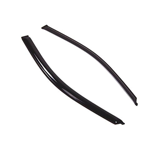 Tuningpros WD2-223RM Dark Smoke 2 Pcs Set Window Visor (Outside Mount) Deflector Rain Guard Compatible with 2006-2011 Honda Civic Coupe