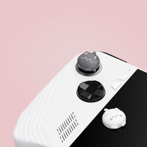 PlayVital Cute Thumb Grip Caps for ROG Ally, Silicone Joystick Caps Thumbsticks Grips for ROG Ally Console - Cutie Kitty — view 3